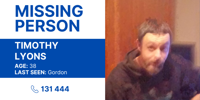 Missing person Timothy Lyons