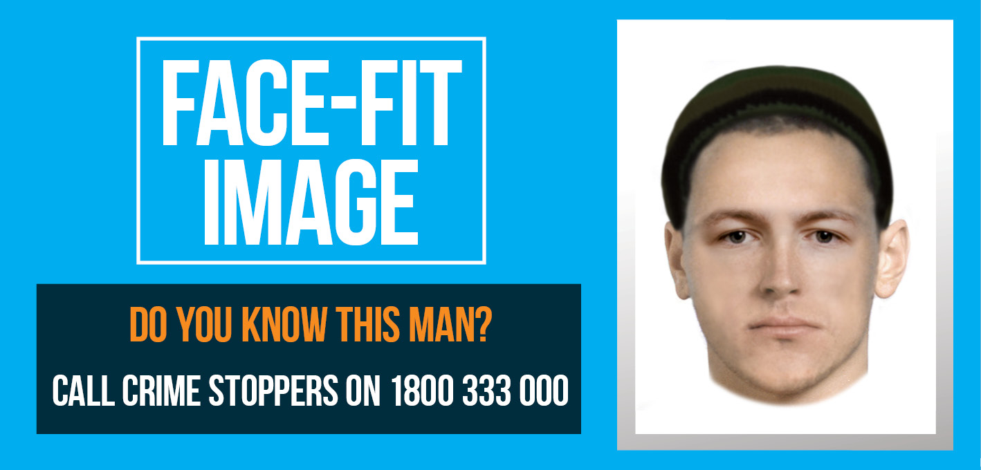Facefit of man police want to identify