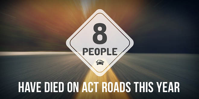 Eight people have died on ACT roads this year