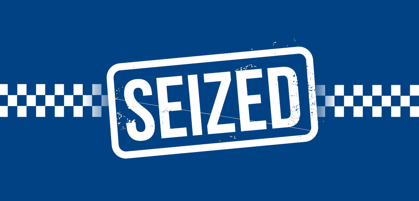 Blue seized graphic