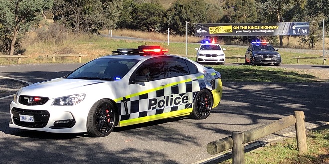 ACT and NSW police vehicles