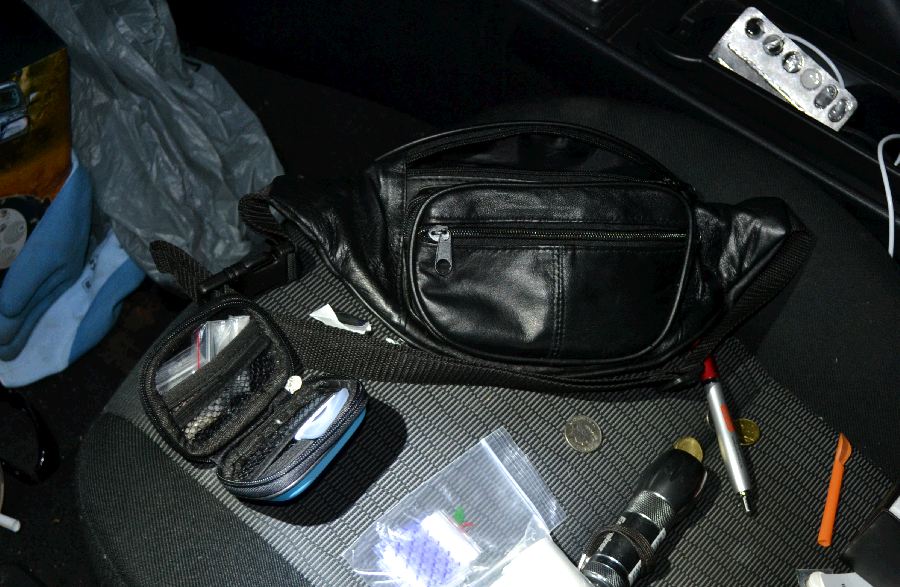 The contents of the car located