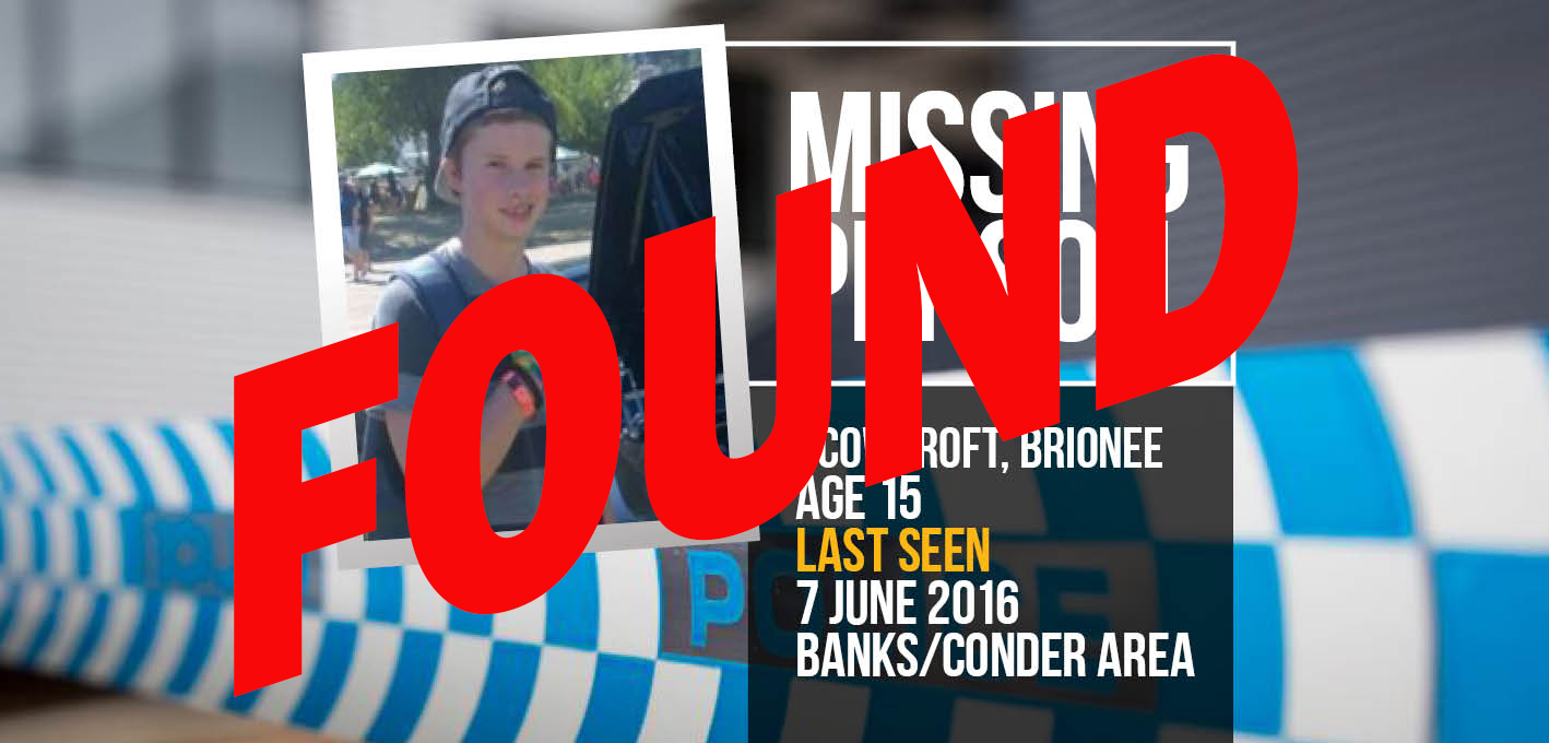 Missing teen Brionee Scowcroft, now located safe and well