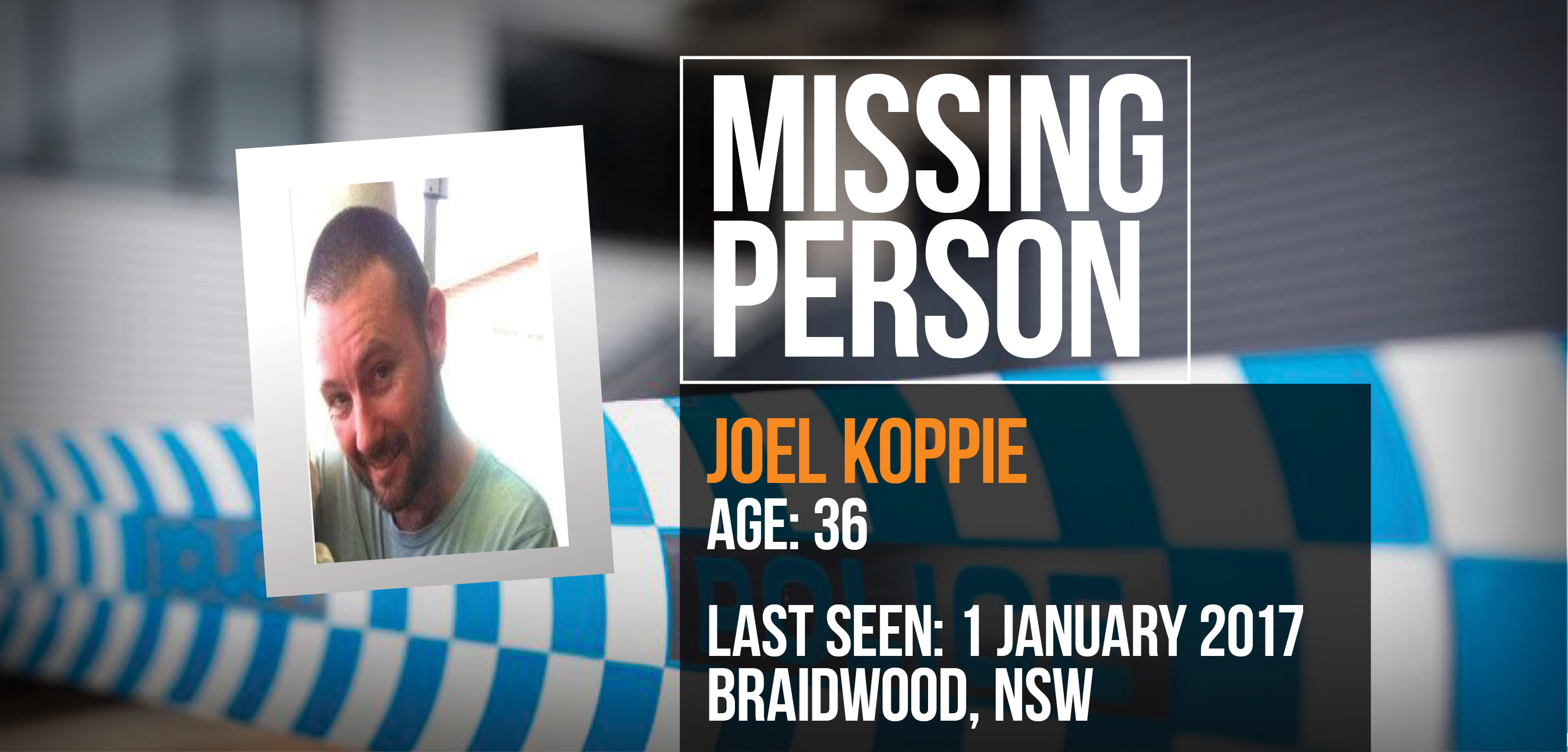 Missing person Joel Koppie
