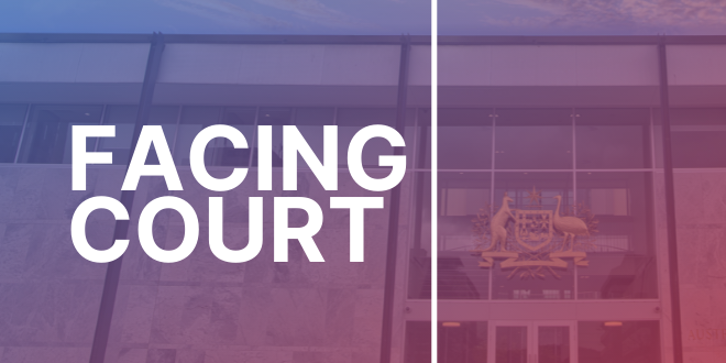 Facing court
