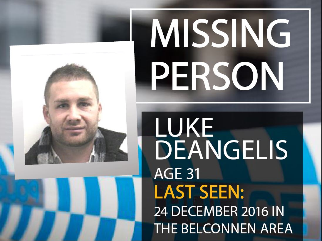 Missing Person Luke Deangelis