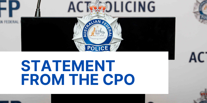 Statement from the CPO