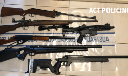 Firearms seized during search warrant 23 December 2022