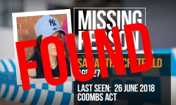 Missing Person Samantha Chatfield Found