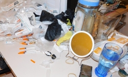 Illicit drugs located during a search warrant