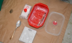 Police seized 300g of a substance believed to be cocaine