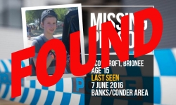 Missing teen Brionee Scowcroft, now located safe and well