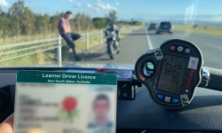 Learner motorcyclist caught travelling 167km/h