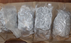 Photograph of siezed drugs at a residence in Chisholm