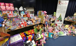 Donations for the ACT Policing’s annual Kids in Care charity drive