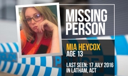 Missing person Mia Heycox