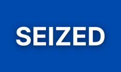 Text banner - Seized
