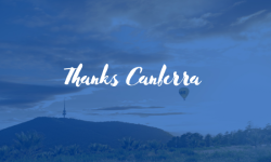 Thank you Canberra